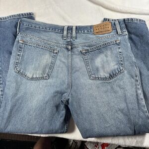 Vintage Arizona Jeans Mens 32x27 Denim Distressed Straight Leg Patch Original 90